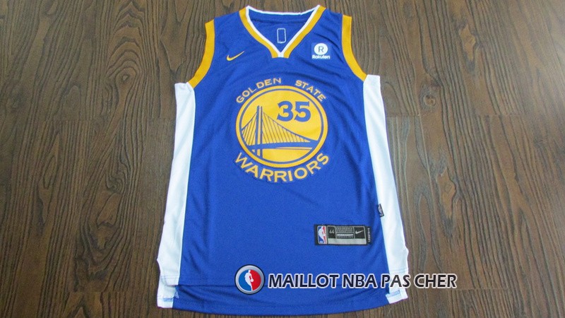 Maillot Enfant Golden State Warriors Durant 2017-18 35 Bleu